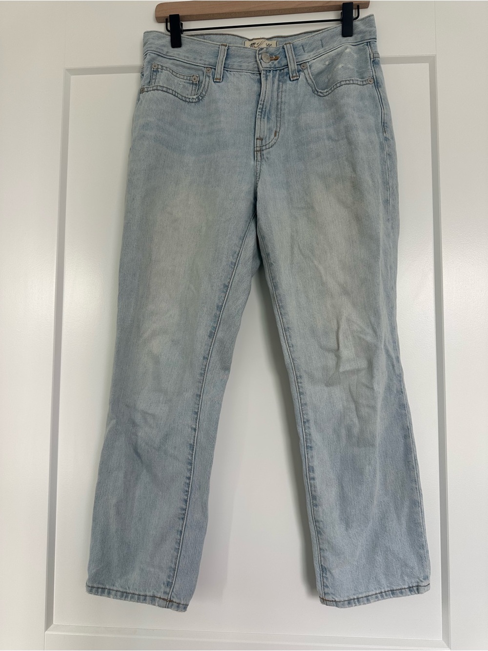 Madewell Perfect Vintage Light Blue Straight Leg Jeans